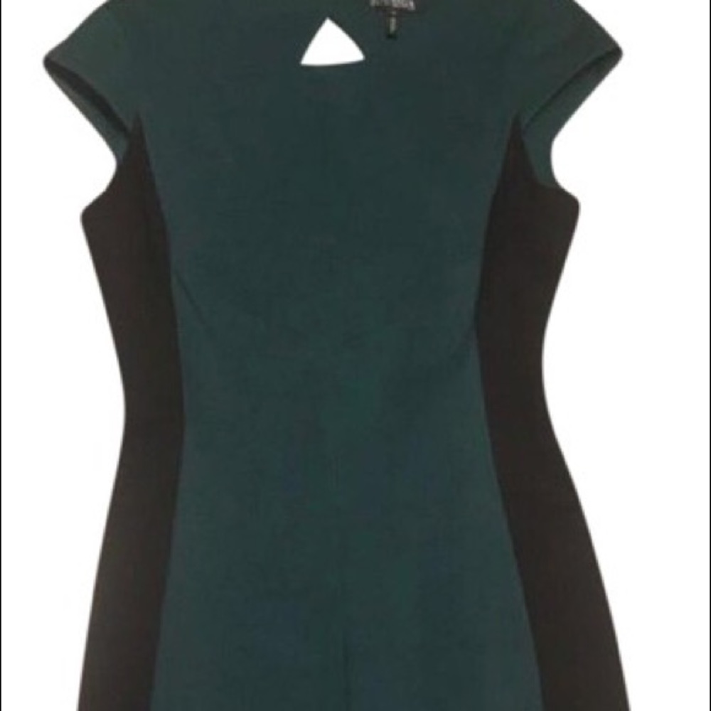 Gorgeous like new green bodycon ponte work dress